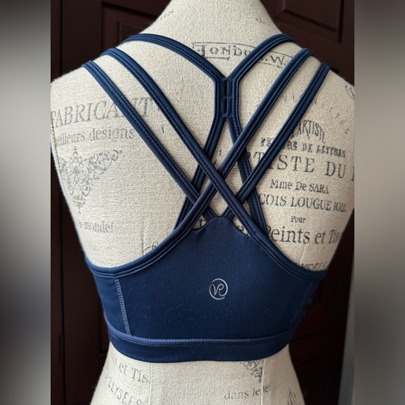 Velvet Rose Medium Navy Sports Bra - Picture 3 of 7
